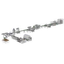 full automatic canister wipes making filling sealing labeling case packing and palletizing prodution line